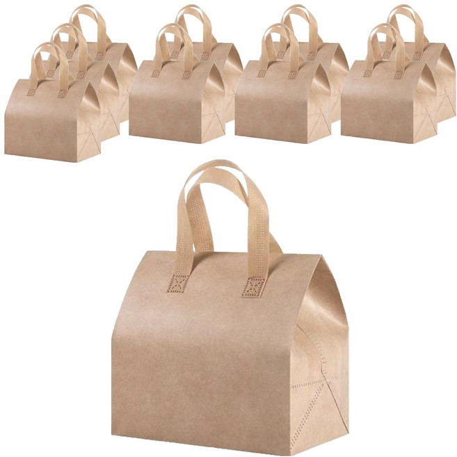 이홈베이킹 크라프트 테이크아웃 보냉백, 10개