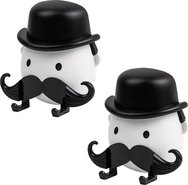 월드크린 콧수염 면도기 걸이 거치대, 2개