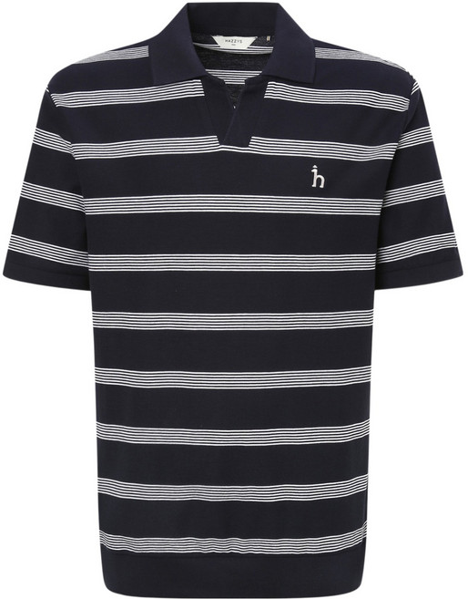 헤지스 남성용 스트라이프 슬릿넥 티셔츠