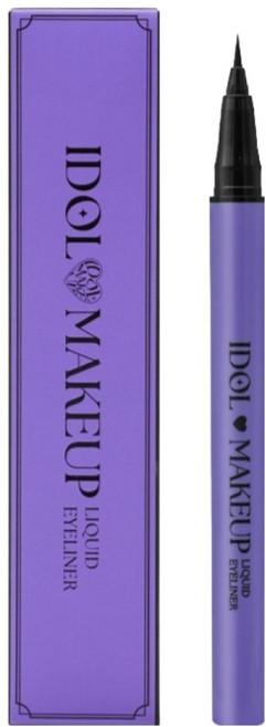 피비에스코리아 아이돌메이크업 리퀴드 아이라이너 0.8ml, 01블랙, 1개