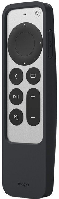 엘라고 R5 2021 애플티비4K 에어태그 리모컨 실리콘 케이스 블랙, 1세트