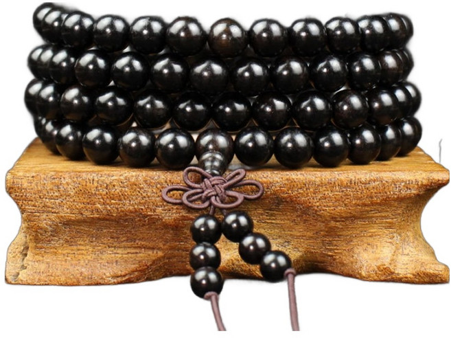 엔도브 108 염주 불교 용품, 흑단, 1개