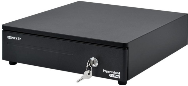 페이퍼프랜드 현대오피스 원터치 카운터 금고 소형 CT-700, 블랙