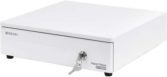 페이퍼프랜드 현대오피스 원터치 카운터 금고 소형 CT-700, 화이트