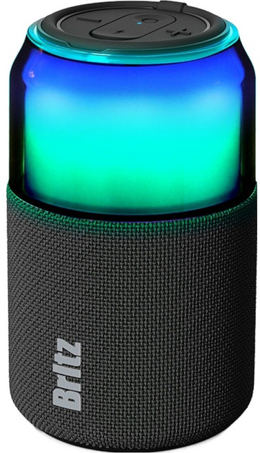 브리츠 휴대용 캠핑용 자전거 TWS 블루투스 스피커, BZ-TK1, 블랙