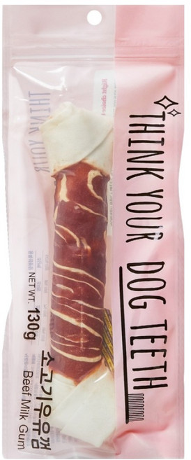 띵크유어도그티 강아지 딩고껌 특대형 1P, 소고기, 130g, 1개