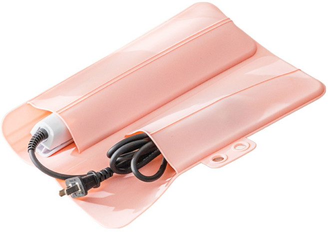 마루앤코 고데기 데임방지 실리콘 파우치 열방지 매직기 보관 패드, 1개, 코랄