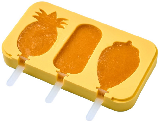 모던하우스 플래티넘 실리콘 3구 아이스크림틀, 과일, 1개