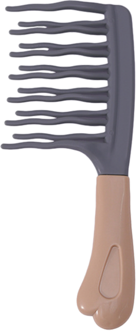 딥톡 두피 마사지 브러쉬 웨이브 도끼빗 DT0761, 1개, 그레이