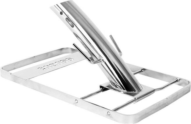 꾸버스 스테인리스 비어캔 치킨홀더 분리형 훈제 더스모크, 1개