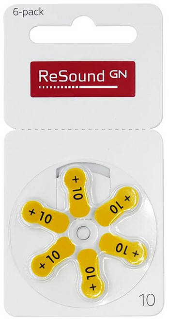 ReSound 瑞聲達 助聽器電池, 1組, A10 PR70