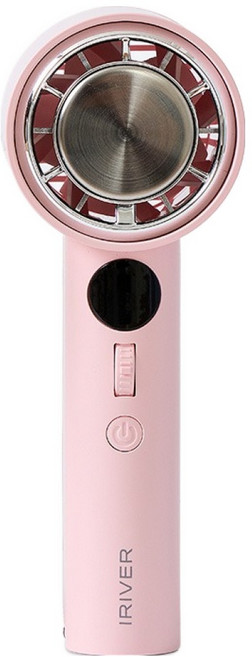 아이리버 스톰 터보 냉각 아이스 휴대용 핸디 선풍기, IF-C33T, 핑크