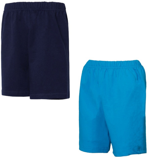 유라비 아동용 통기성 라스터 베이직 반바지 2종 세트