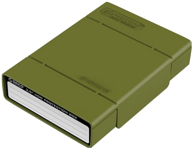 오리코 3.5인치 전용 하드디스크 보관함 162 x 116 x 37 mm PHP-35, 1개, PHP-35(카키)