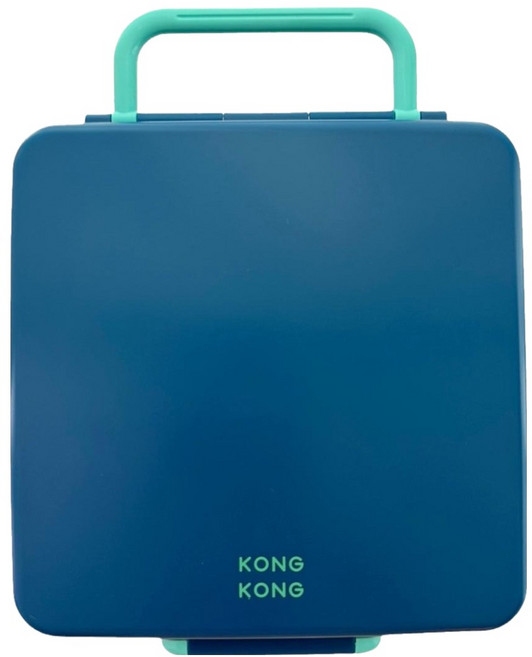 콩콩 큐브 밀폐 도시락통, 딥블루, 1개