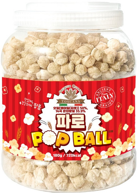 고대곡물 파로 팝볼, 1개, 180g