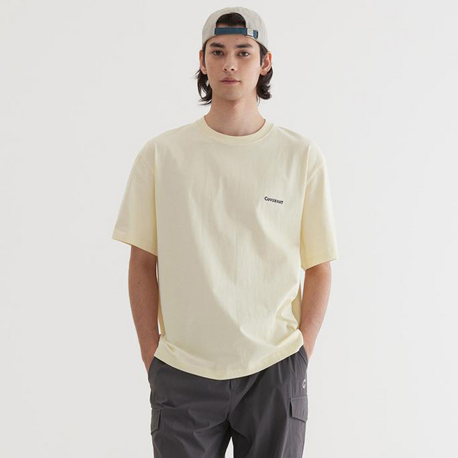 커버낫 남녀공용 스몰 어센틱 반팔 티셔츠