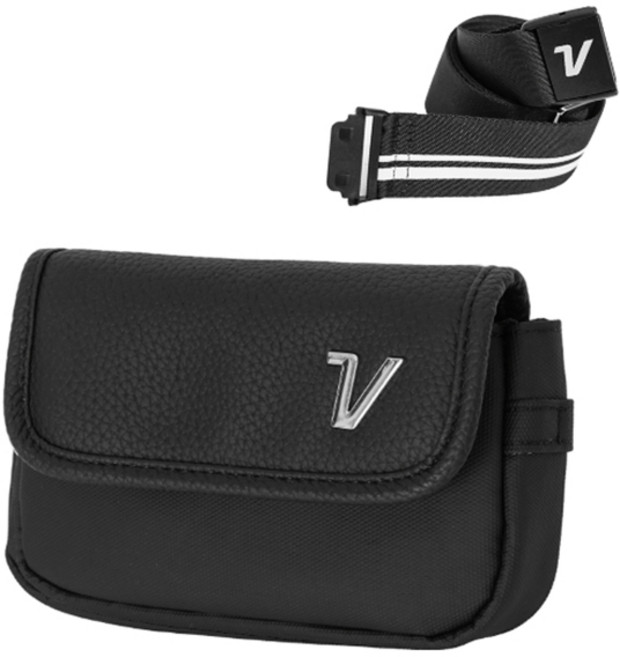 볼빅 여성용 2025 골프 힙색 파우치백, 블랙, 1개