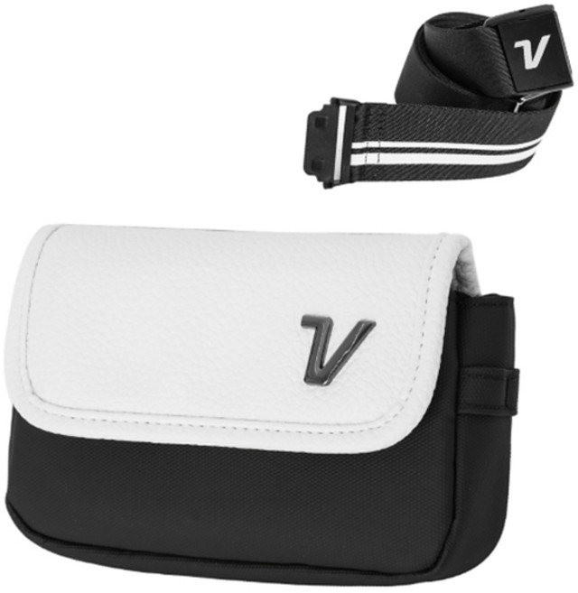 볼빅 여성용 2025 골프 힙색 파우치백, 화이트, 1개