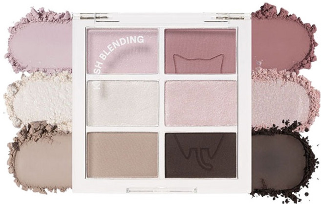 키르시블렌딩 무드 라이트 아이팔레트, 2호 무니 뮤트 고양이, 1개