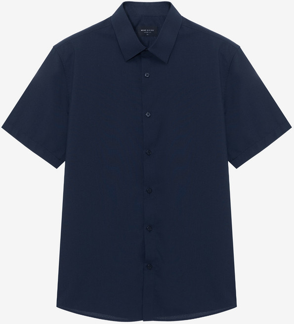 마인드브릿지 남성용 이지케어 스판 멜란지 세미 반팔 드레스 셔츠 MZDS3181