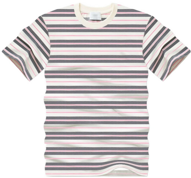 블루포스 남성용 통기성 크릿챠 단가라 반팔 스트라이프 티셔츠