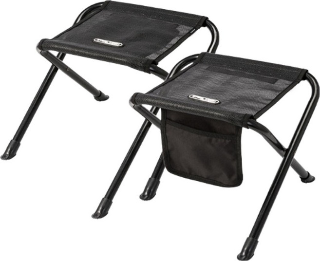 코베아 스틸메쉬 BBQ체어 세트, 블랙, 1세트