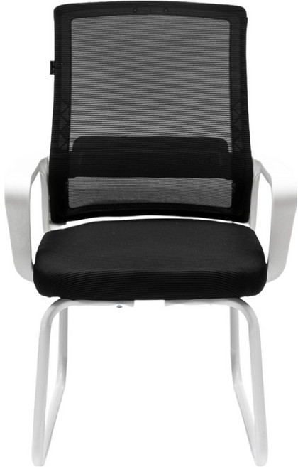 요크나인 고정형 메쉬 집중 공부 의자, 화이트 블랙