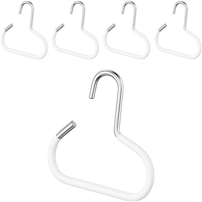재니홈 다용도 모자 걸이 행거, 화이트, 5개