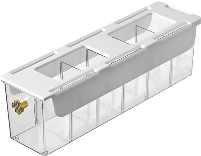 벽걸이형 양말 속옷 수납함, 화이트, 1개