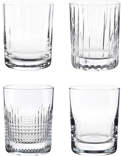 Baccarat 크리스탈 포 엘리먼츠 위스키잔 4종 세트 2812728, 1세트