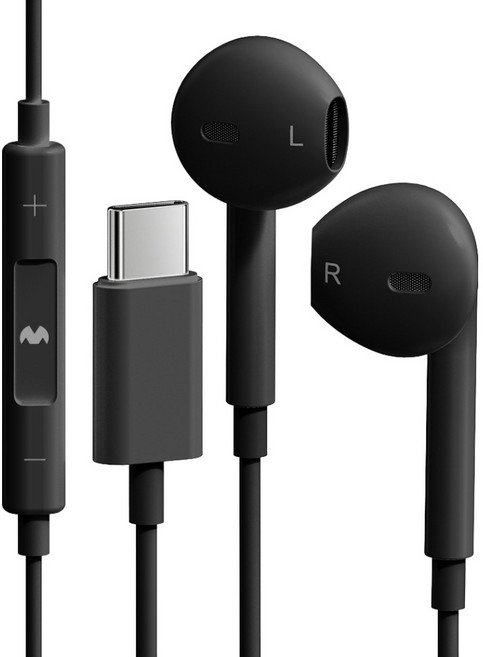 구스페리 스테레오 오픈형 유선 이어폰, ZR-M7 c-type, 블랙