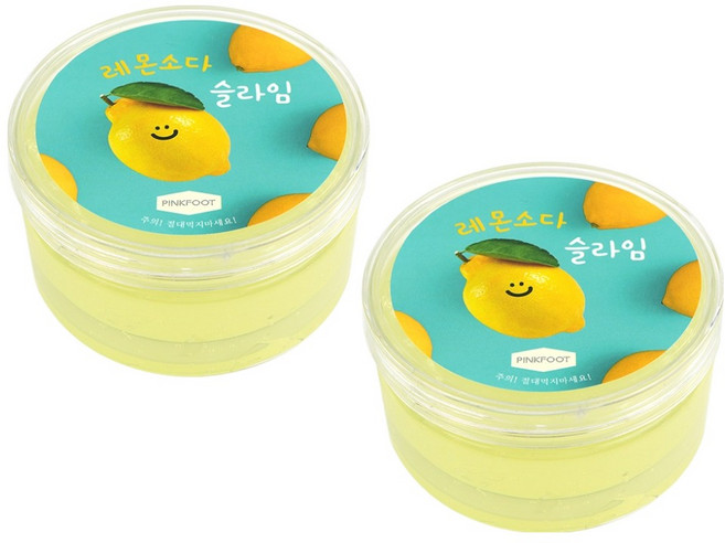 핑크풋 레몬 소다 슬라임, 214g, 1개