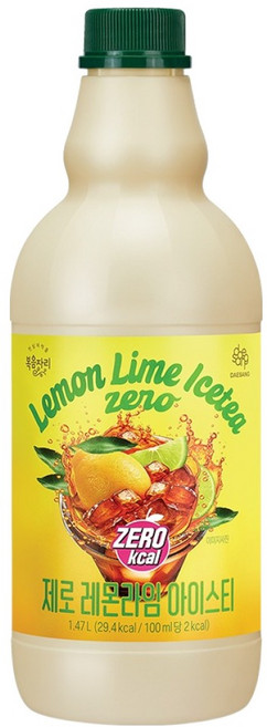복음자리 제로 레몬라임 아이스티, 1개, 1.47L