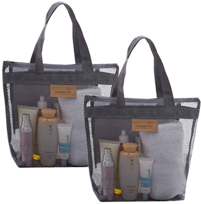 뷰레이터닷컴 심플 매쉬 비치백 토트백 2p