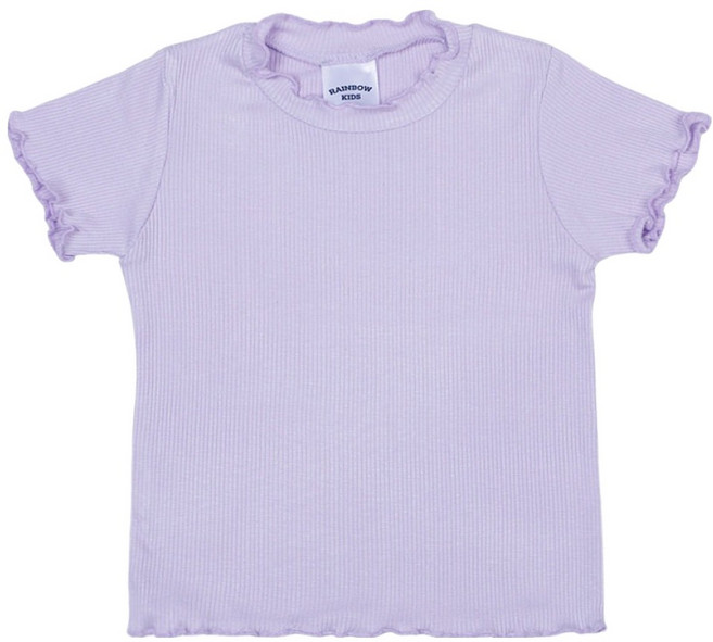 레인보우키즈 여아용 냉감 샤베트 셔링 반팔티
