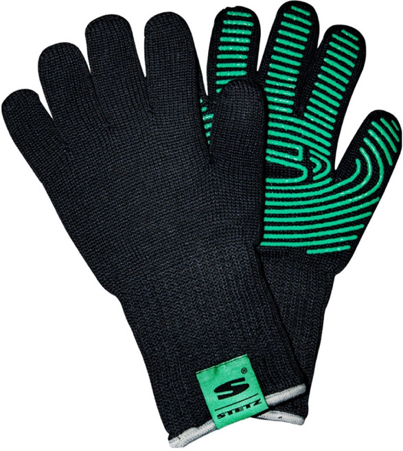 스테츠 슈퍼 바베큐 캠핑용 내열 양손 글러브 세트, 1세트, BLACK