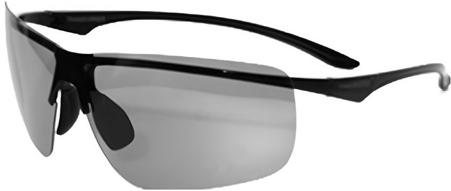 비츠로만 초경량 편광변색 스포츠 고글 선글라스 12g, 블랙, 1개