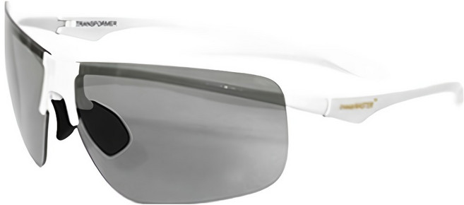 비츠로만 초경량 편광변색 스포츠 고글 선글라스 12g, 화이트, 1개