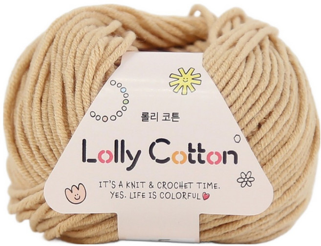 앵콜스 롤리코튼 뜨개실, 05 밀크티, 1개