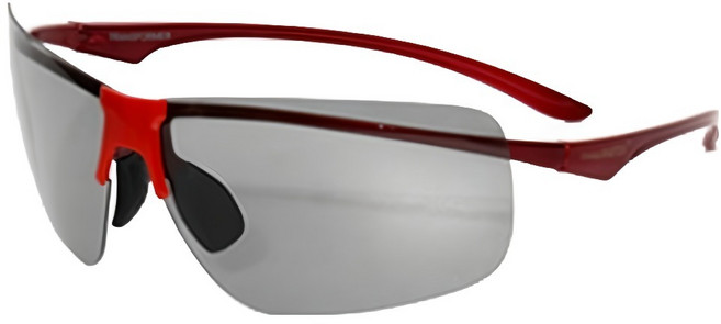 비츠로만 초경량 편광변색 스포츠 고글 선글라스 12g, 레드, 1개