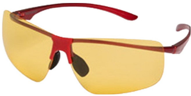 비츠로만 초경량 야간용 스포츠 고글 12g, 레드, 1개