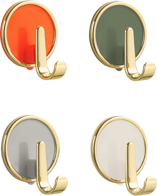 인테리어 장식 강력 접착식 후크 걸이 4종 세트, 혼합색상, 1세트