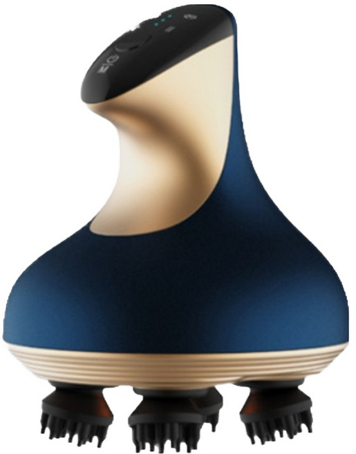홈웨이브 충전식 전동 무선 두피 마사지기, SB-2100, 네이비
