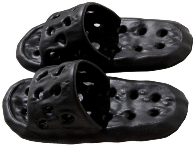 니즈유 미끄럼방지 고급 EVA 욕실화 슬리퍼, 블랙, 1개