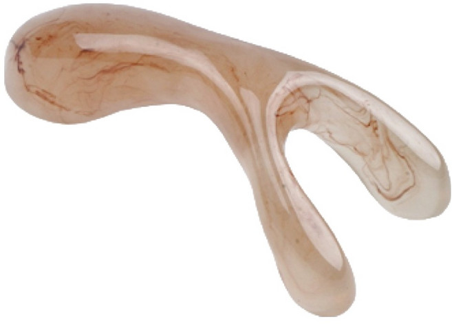 디자브 뷰티 마사지 빗 괄사, 베이지, 1개