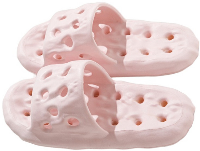 니즈유 미끄럼방지 고급 EVA 욕실화 슬리퍼, 핑크, 1개