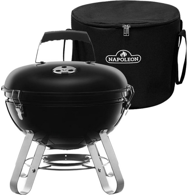 나폴레옹그릴 주니어케틀 37 휴대용 캠핑 바베큐 그릴, 1개