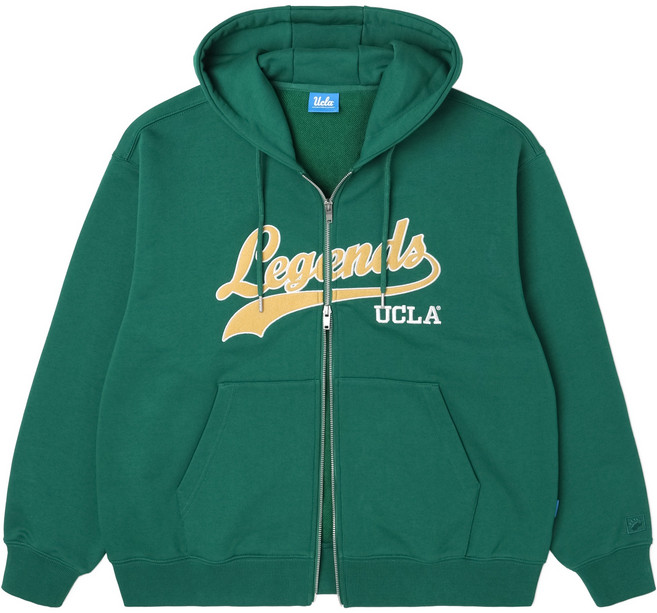 UCLA Legend 大標誌貼花刺繡連帽拉鍊外套 UA3GD85