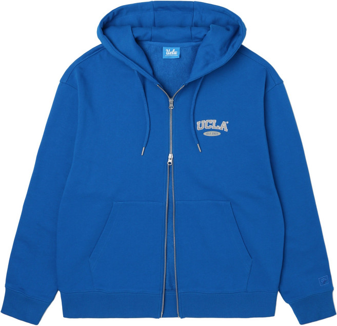 UCLA 簡約Logo基本款連帽拉鍊外套 UA1GD90